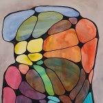 MRI 4
Image "15" x "22"
Frame "21" x "28"
Watercolor and Mixed Media on Paper