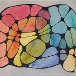 MRI 5
Image "18" x "14"
Frame "25" x "21"
Watercolor and Mixed Media on Paper